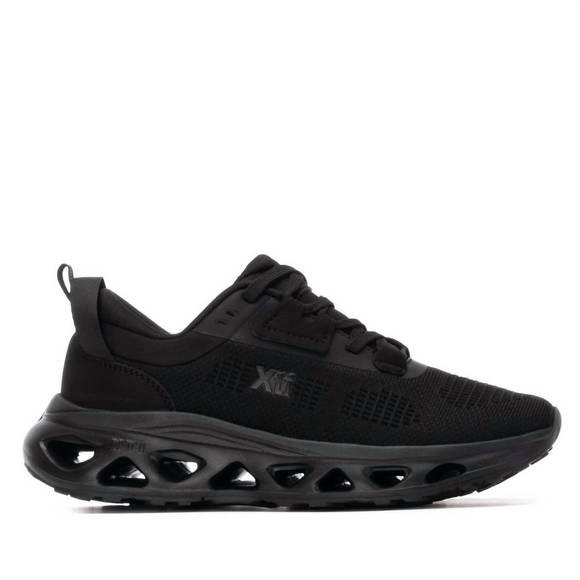 NEW XTI women’s round toe 144543 sneakers in black - Picture 1 of 5